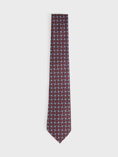 CORBATA PRINTED BURDEOS