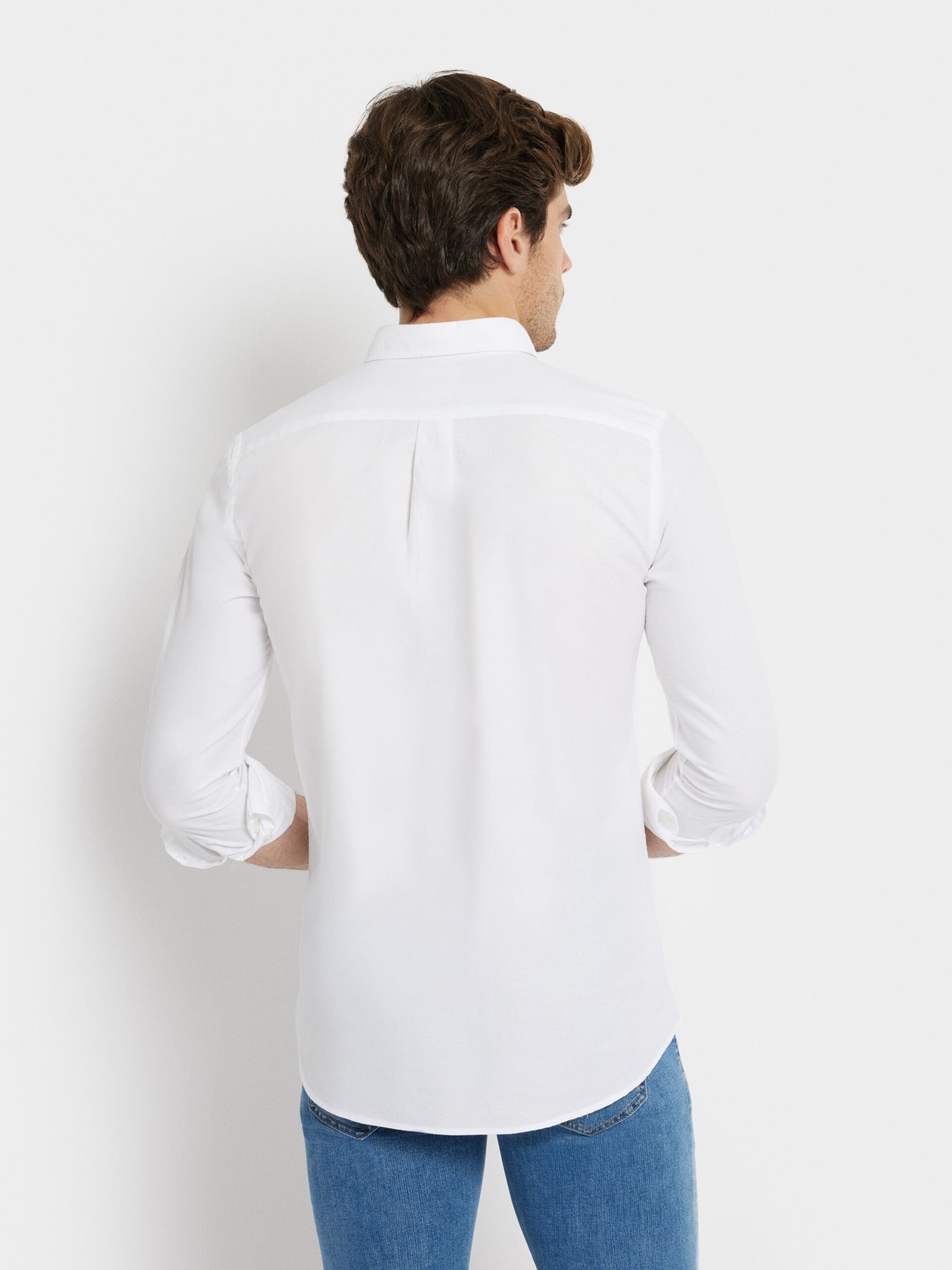 CAMISA OXFORD SOLID BLANCO