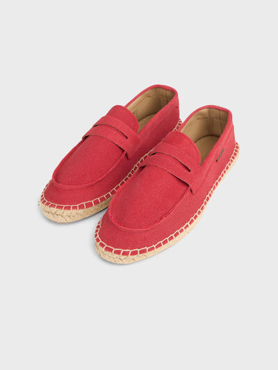 ESPADRILLES MOCASIN ROJO