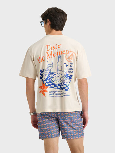 CAMISETA STORIES BEIGE