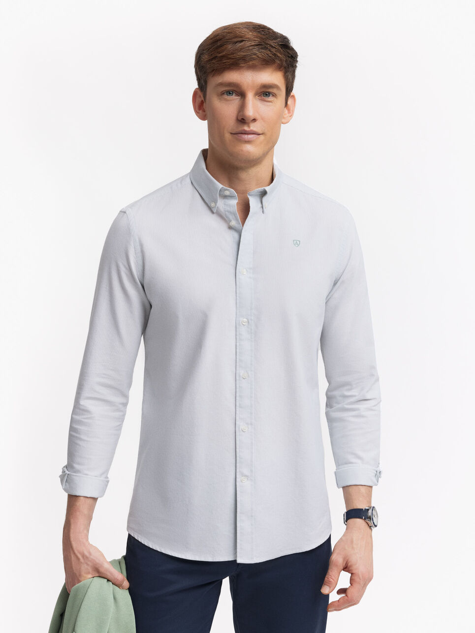 CAMISA OXFORD MIL RAYAS