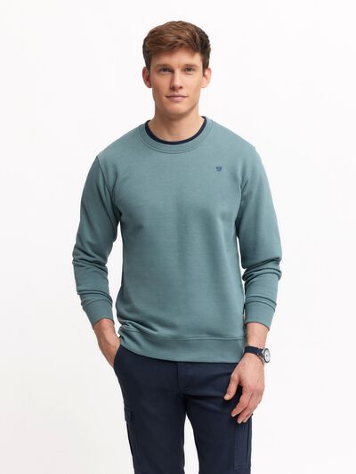 SUDADERA BASICA AZUL