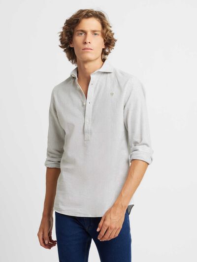 POLERA LINO RAYAS JK VERDE