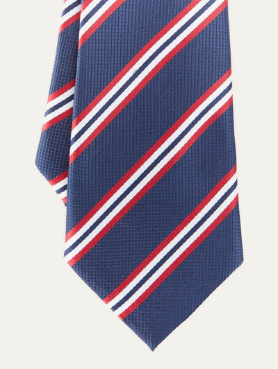 CORBATA JACQUARD MF AZUL MARINO