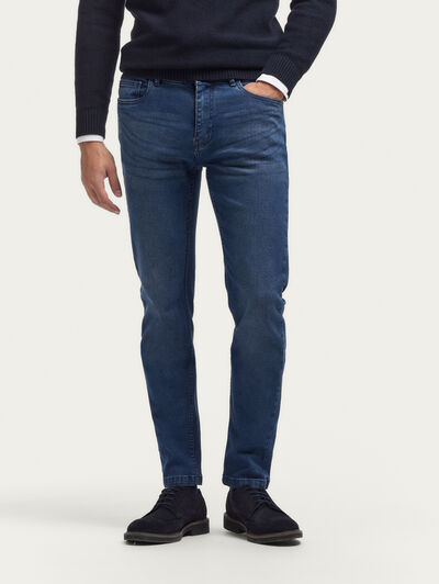 PANTALON DENIM DARK AZUL