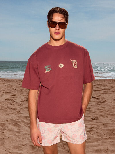 CAMISETA BRAVE BURDEOS