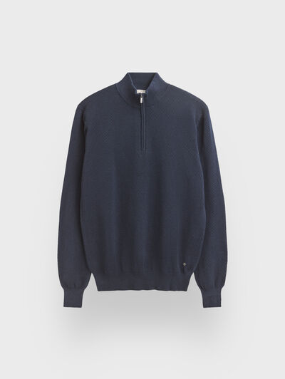 JERSEY CREMALLERA AZUL MARINO