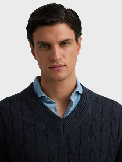 JERSEY CASINO AZUL MARINO