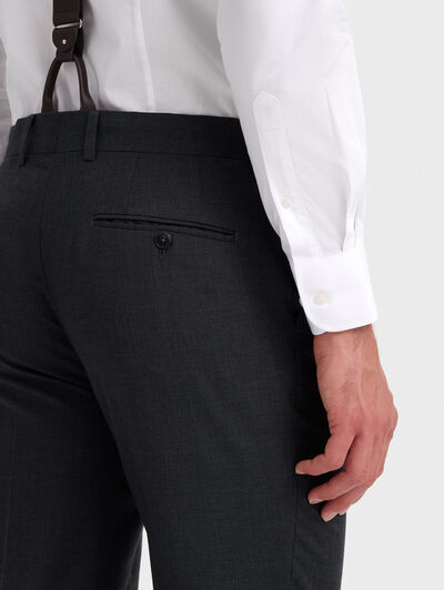 PANTALON FIL A FIL CRUZADO GRIS