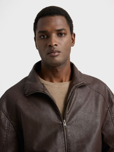 CAZADORA JETT MARR&Oacute;N