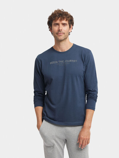 CAMISETA BEGIN M/L AZUL MARINO