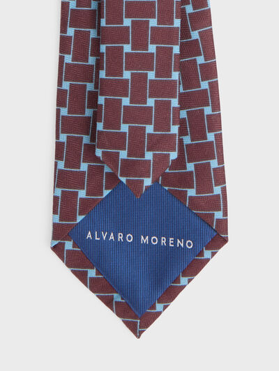 CORBATA PRINTED BURDEOS