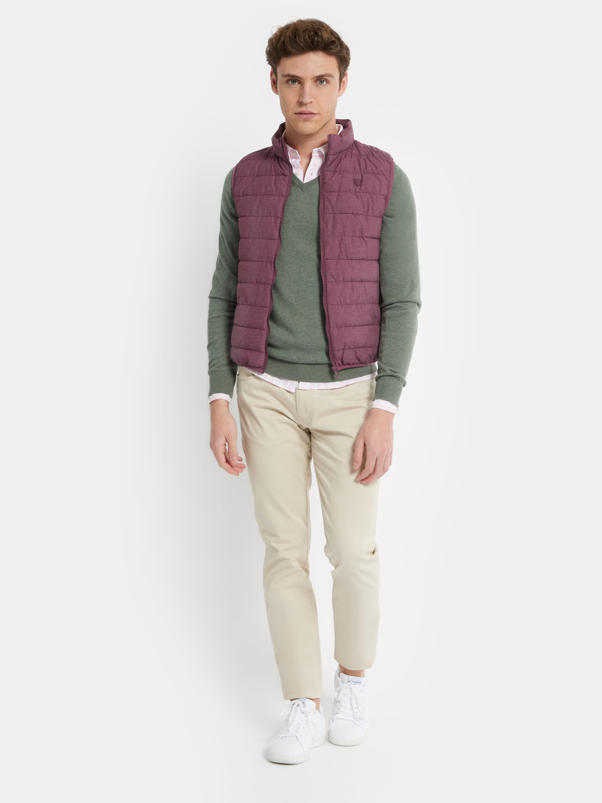 Chaleco burdeos hombre clearance