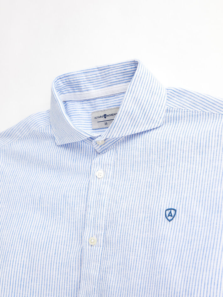 CAMISA POLERA AZUL