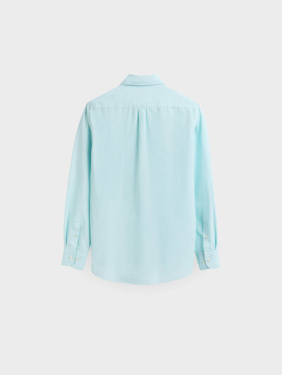 CAMISA POPELIN VERDE AGUA