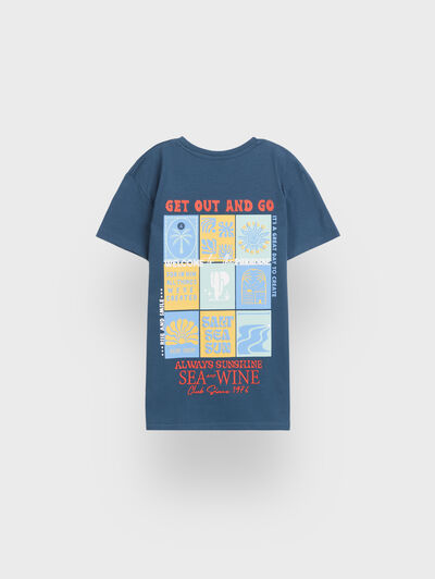 CAMISETA SEA KIDS AZUL MARINO