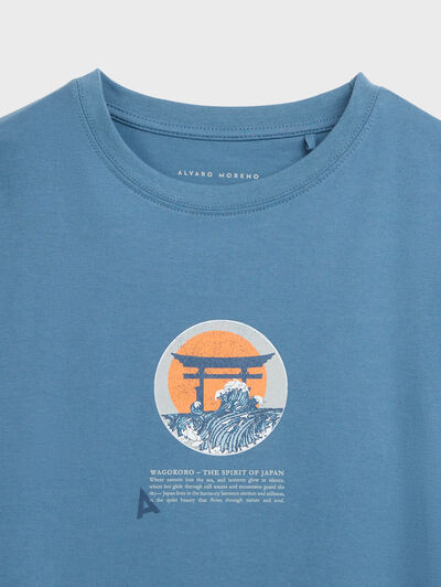 CAMISETA SAKURA AZUL