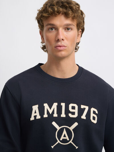SUDADERA PATCH AZUL MARINO