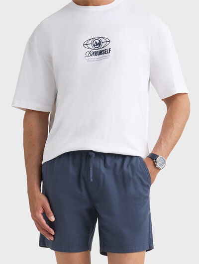 BERMUDA LINO AZUL MARINO