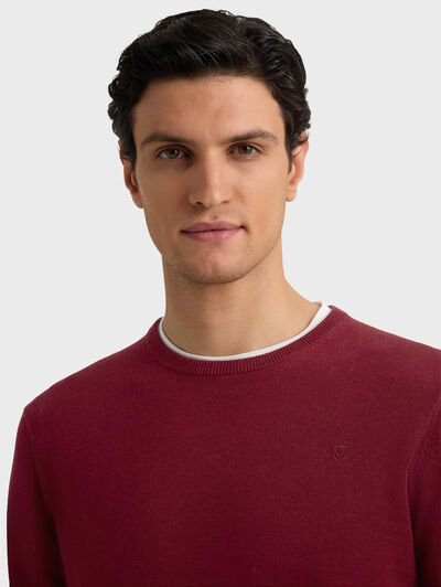 JERSEY ROUND NECK BURDEOS