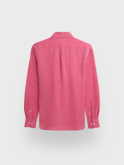 CAMISA LINO CHAMBRAY ROSA