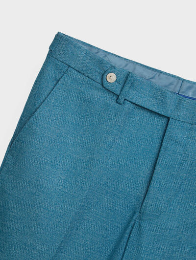 PANTALON CAPO ESTRUCTURA TURQUESA