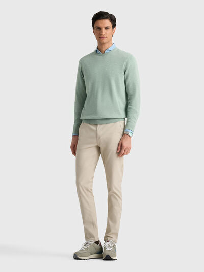 JERSEY ROUND NECK VERDE