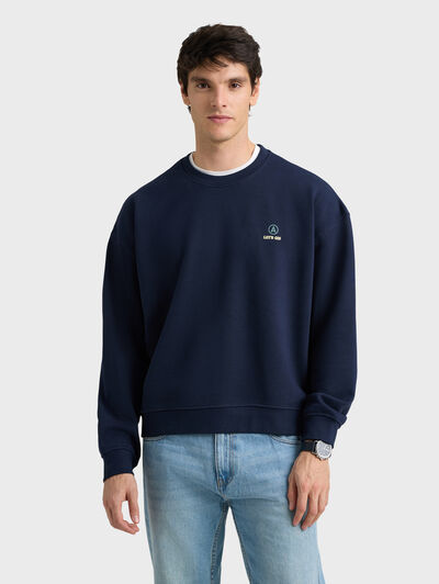 SUDADERA GAME AZUL MARINO