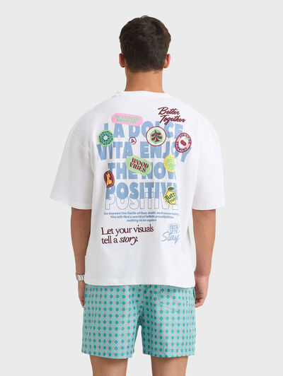 CAMISETA VISUAL BLANCO