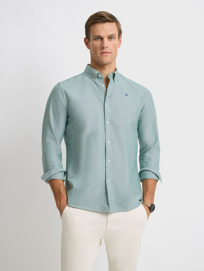 CAMISA OXFORD SOLID VERDE