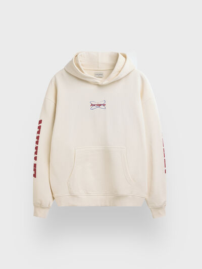 SUDADERA HAPPY BEIGE