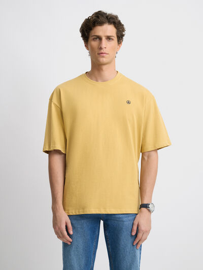 CAMISETA SOLID RELAX MOSTAZA