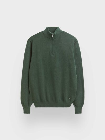 JERSEY CREMALLERA VERDE