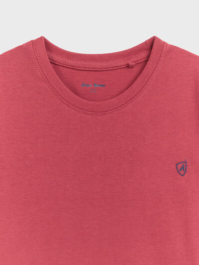 CAMISETA BASICA KIDS BURDEOS