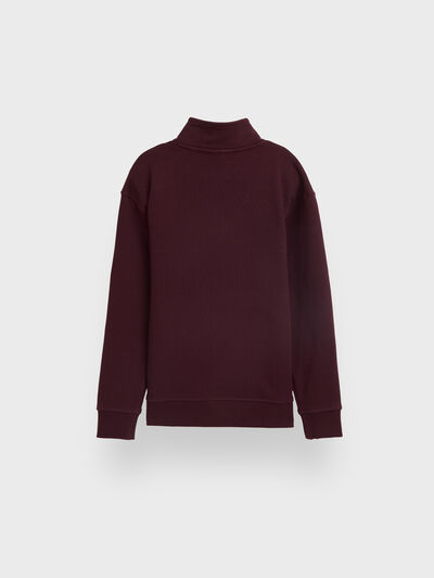 SUDADERA UNIQUE KIDS BURDEOS