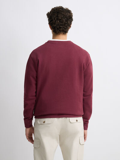 SUDADERA PATCH BURDEOS
