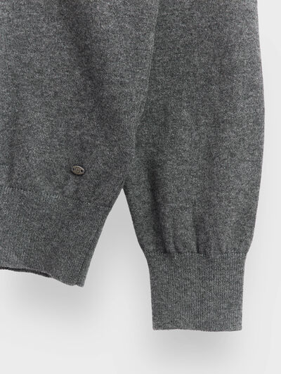 JERSEY ROLL COLLAR GRIS