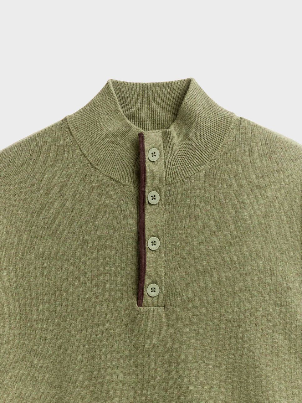 JERSEY BUTTON COLLAR