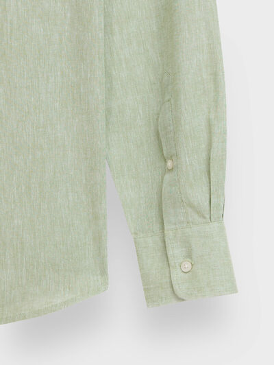 CAMISA LINO MAO VERDE