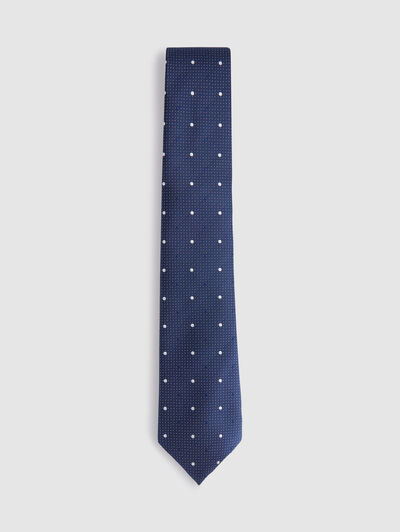 CORBATA JACQUARD MF AZUL MARINO