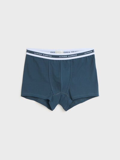 BOXER MELANGE AZUL