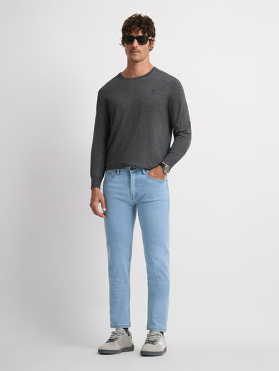 DENIM SLIM BASICO CELESTE