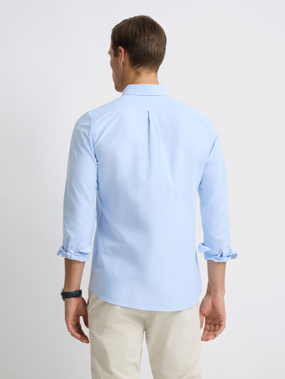 CAMISA OXFORD SOLID CELESTE