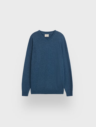 JERSEY V-NECK KIDS AZUL