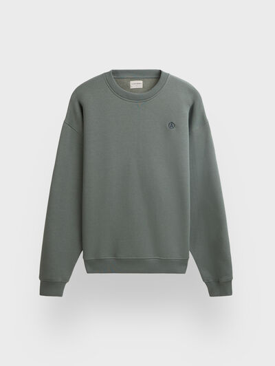 SUDADERA BASICA OVERSIZE VERDE