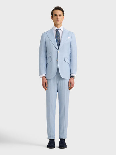 PANTALON CAPO ESTRUCTURA CELESTE