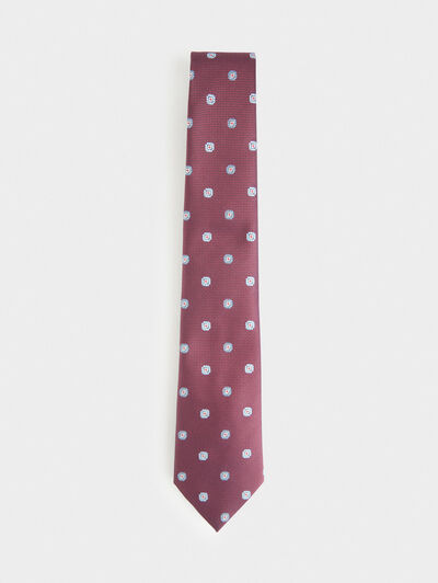 CORBATA JACQUARD MF BURDEOS