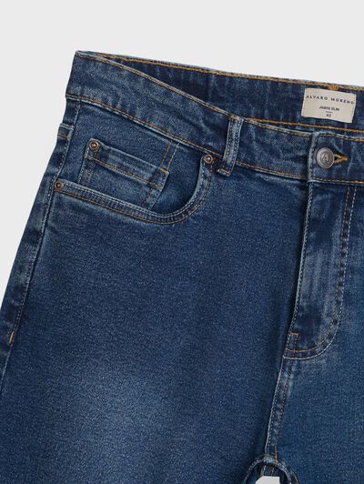 DENIM LUCKY SLIM AZUL MARINO
