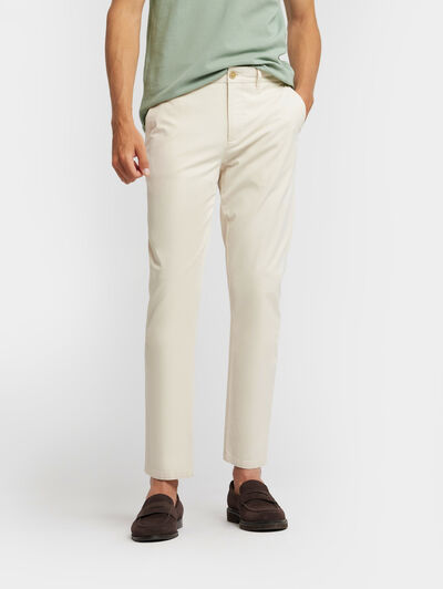 PANTALON DIAGONAL BEIGE