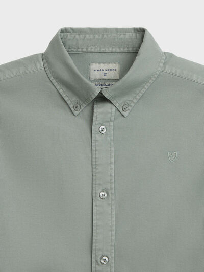 CAMISA OXFORD DYE VERDE